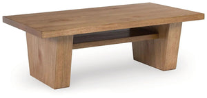 Kristiland - Rectangular Cocktail Table - Light Brown - Best Buy Furniture