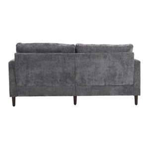 Mid Century Modern Fabric Loveseat Sofa, 2 Seat Upholstered Couch