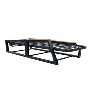 3-Piece Adjustable 5-Position Outdoor Chaise Lounge Set