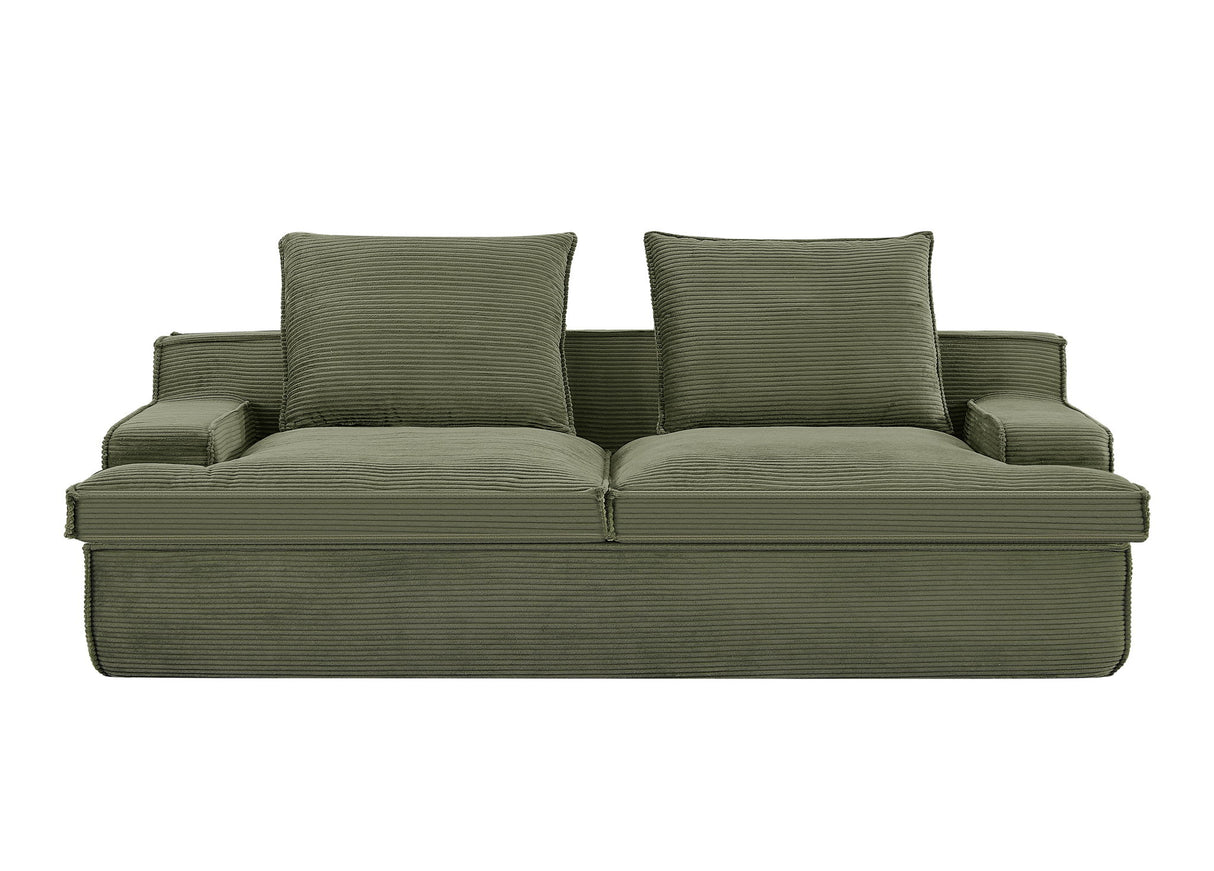 Nimbus - Oversized Full Foam 4 Seater Couch For Living Room Upholstered In Soft, Wide Armrests