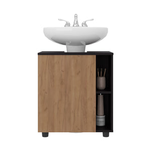 Under Sink Storage 24.4" H, 1 Door, 4 Shelves, 4 Legs