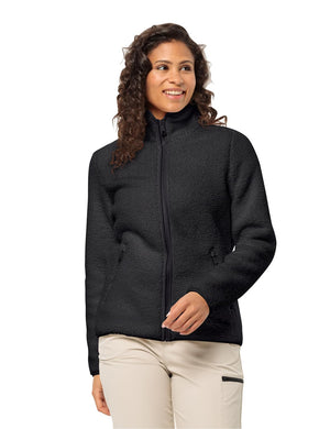 Jack Wolfskin Women's High Curl Fleece Jacket - Black