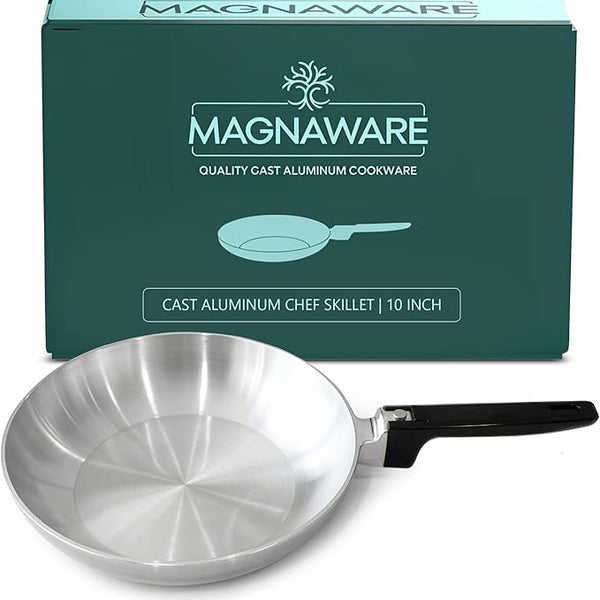 10-Inch Chef Skillet – Lightweight Cast Aluminum Frying Pan