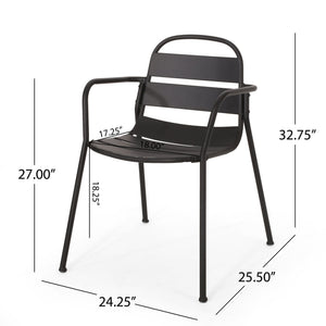 Terra Nova - Bistro Set - Matte Black - Best Buy Furniture