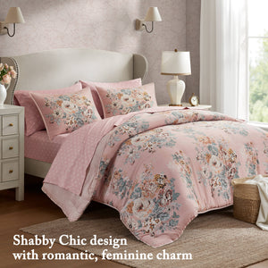 7-Piece Full Vin-Inspired Floral Print Bedding Collection