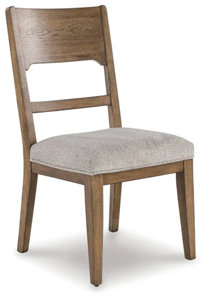 Cabalynn - Dining Uph Side Chair (Set of 2) - Oatmeal / Light Brown - Best Buy Furniture