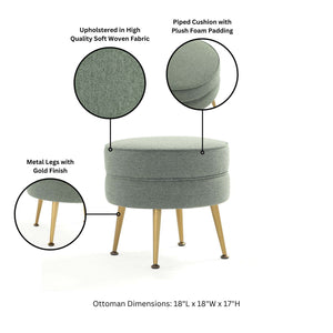 Bailey - Upholstered Accent Ottoman