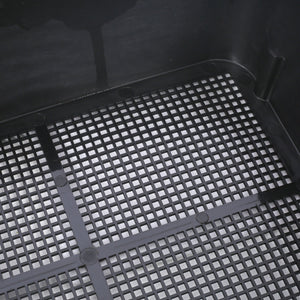 Eco Friendly 5 Layer Worm Compost Bin With 50L Capacity, Easy Setup Plastic Worm Farm Kit - Black