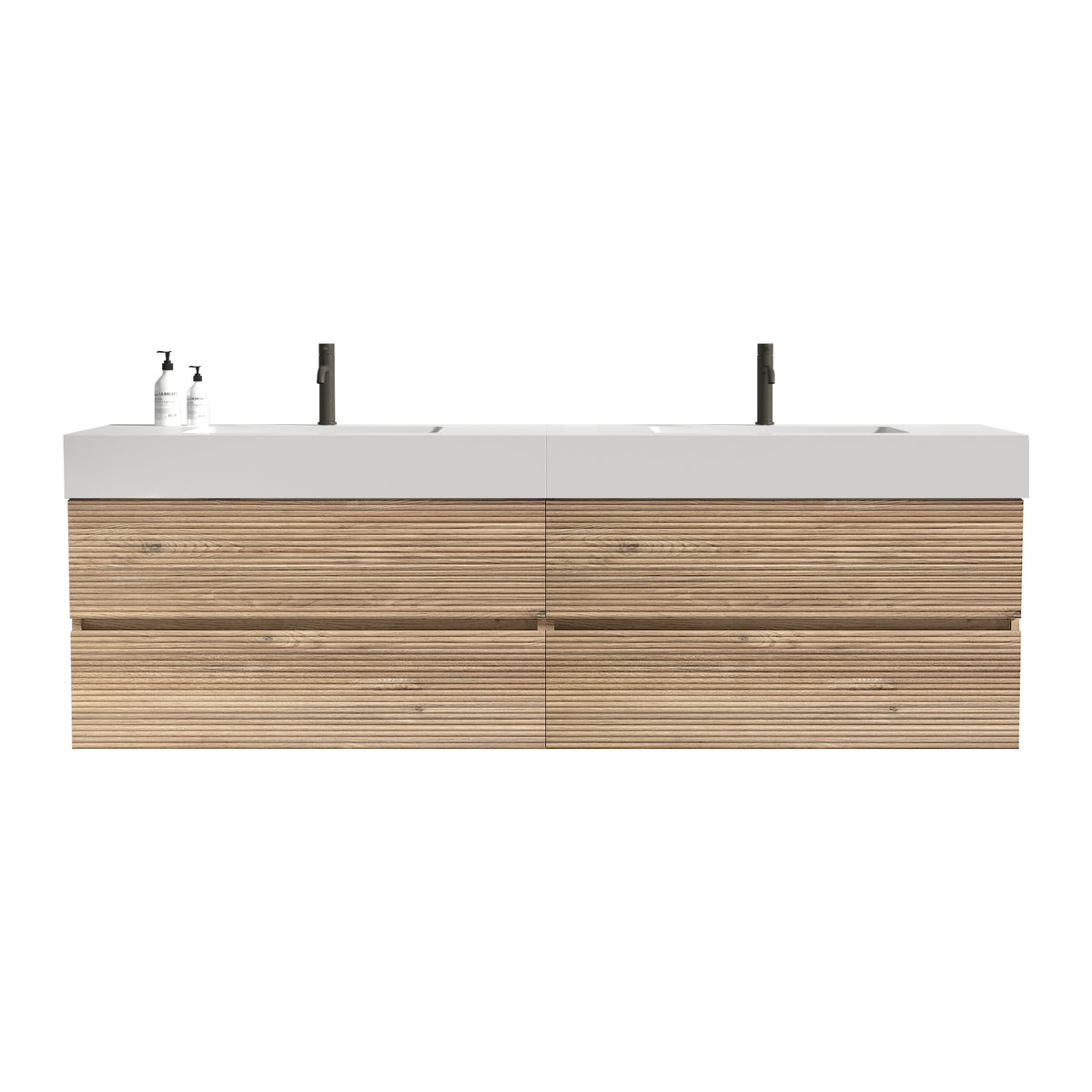 Grace 72" Bathroom Vanity with Silent DTC Soft-Closing Drawers