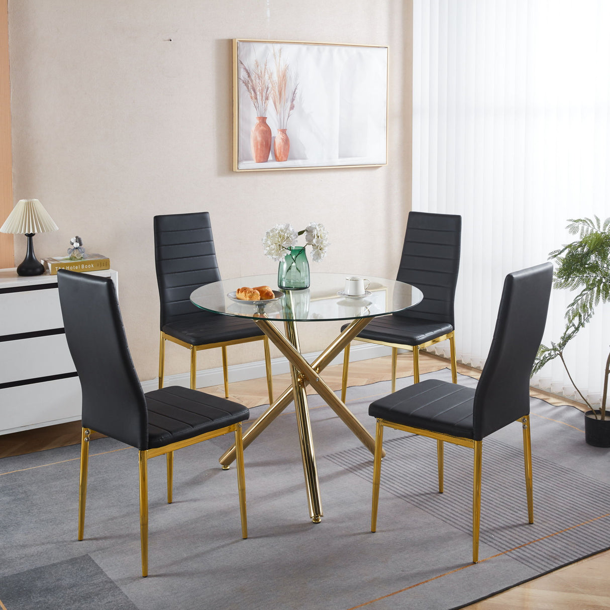Elegant Legs Dining Chair (Set of 4)