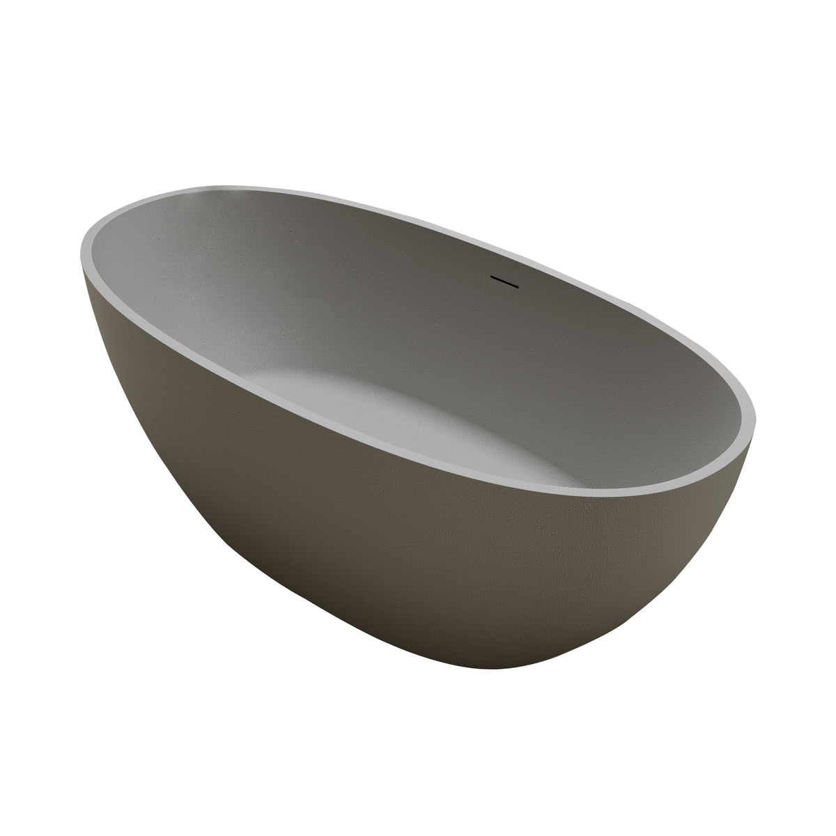 67" Freestanding Bathtub with Pop-up Drain