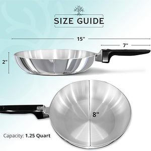 8-Inch Chef Skillet – Lightweight Cast Aluminum Frying Pan
