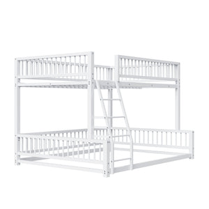 Bunk Bed With Ladder And Safety Guardrails