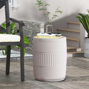 Outdoor Patio End Table - Antique White - Best Buy Furniture