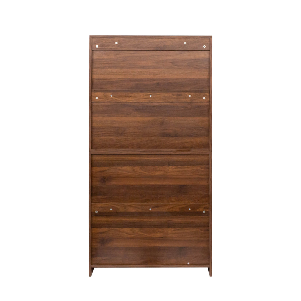 Bookcase Contemporary Closed Back Glass Doors Office Storage Cabinet