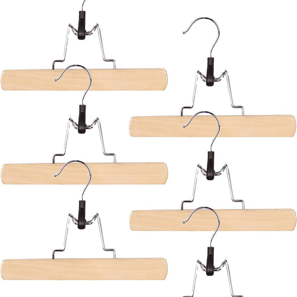 Set of 6 Trouser Clamp Hangers
