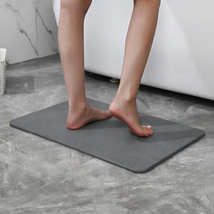 4 Colors! - 24'' x 15'' Diatomaceous Quick Drying Stone Bath Mat