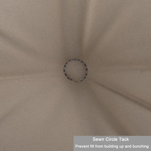 2 Piece High Back Patio Chair Cushion Set