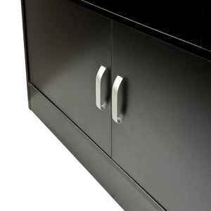 70.87" Tall Bookshelf with 10 Cubes and 3 Doors