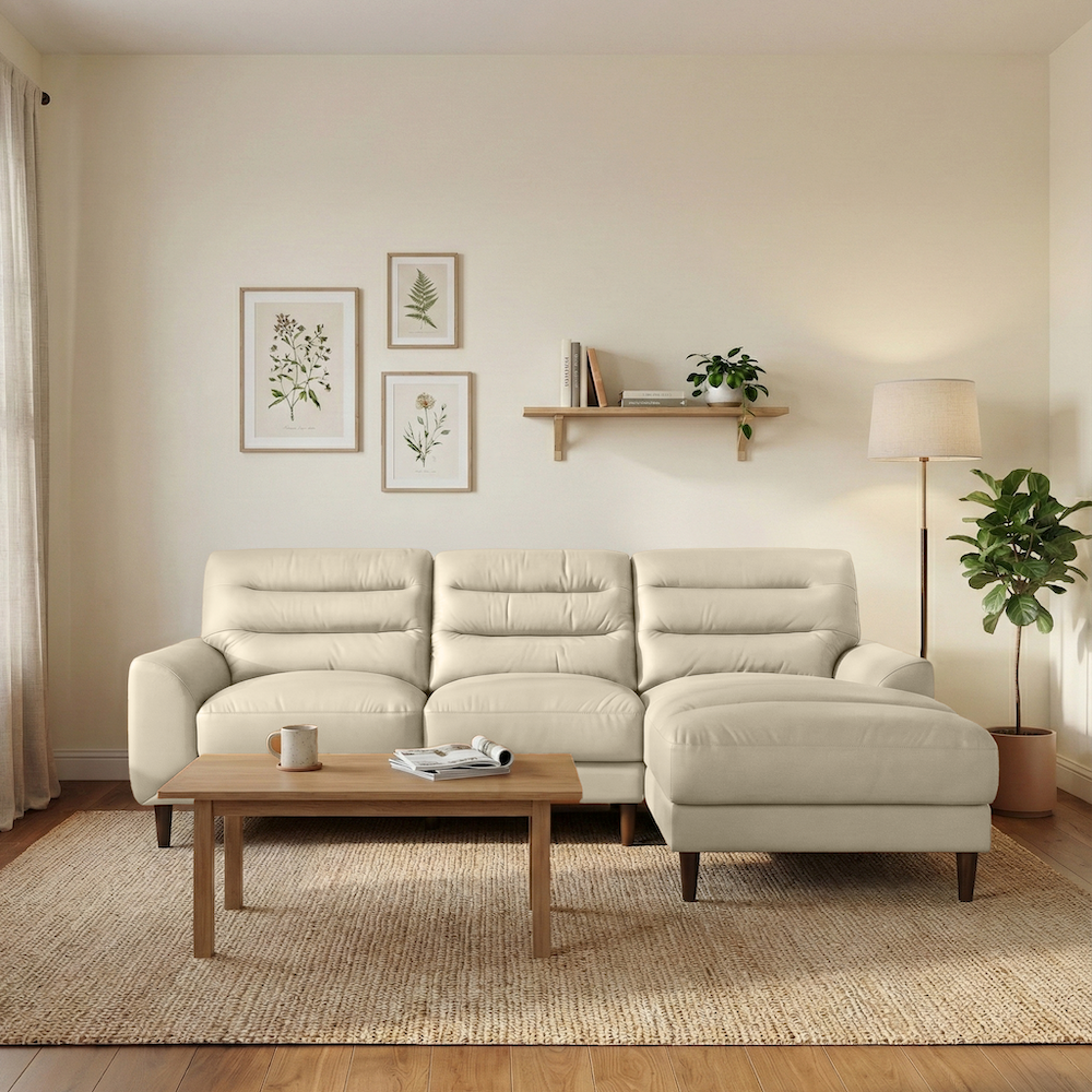 Clarion Genuine Leather Sectional