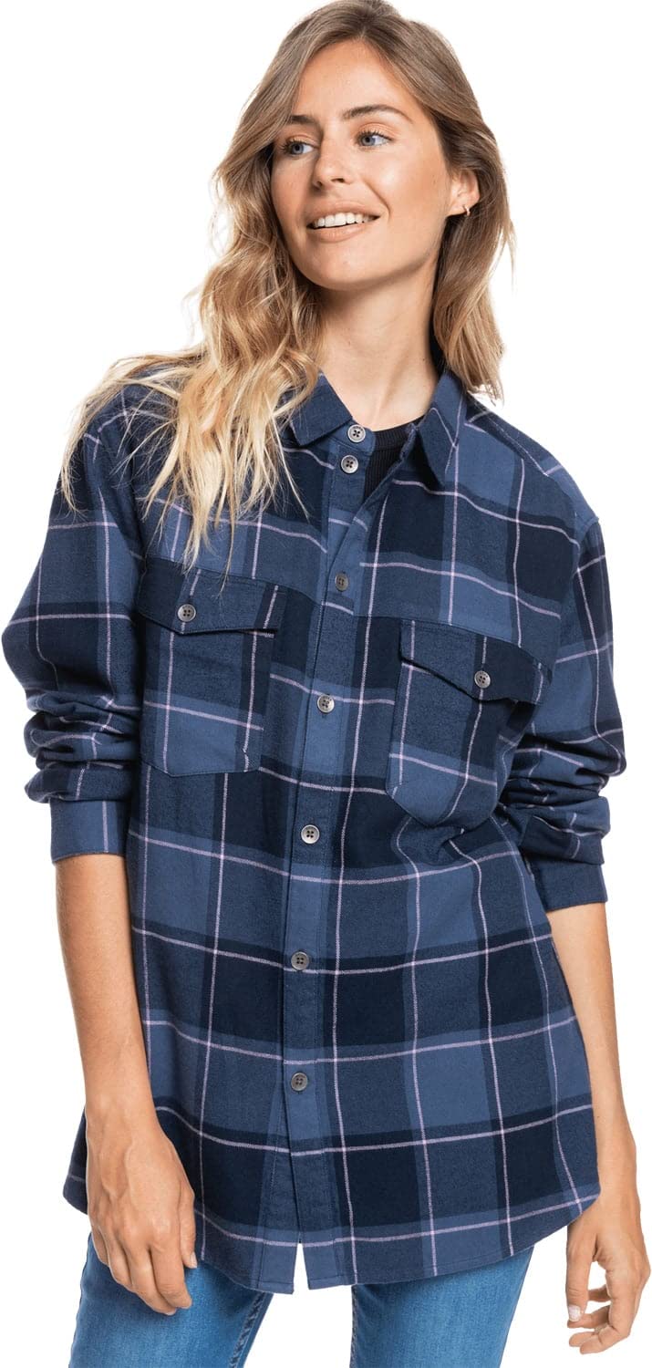 Roxy Women's Turn It Up Plaid Shirt - X Large