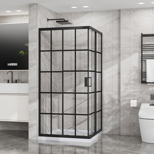 Goodyo Corner Shower Door - 36" D x 36" W x 72" H