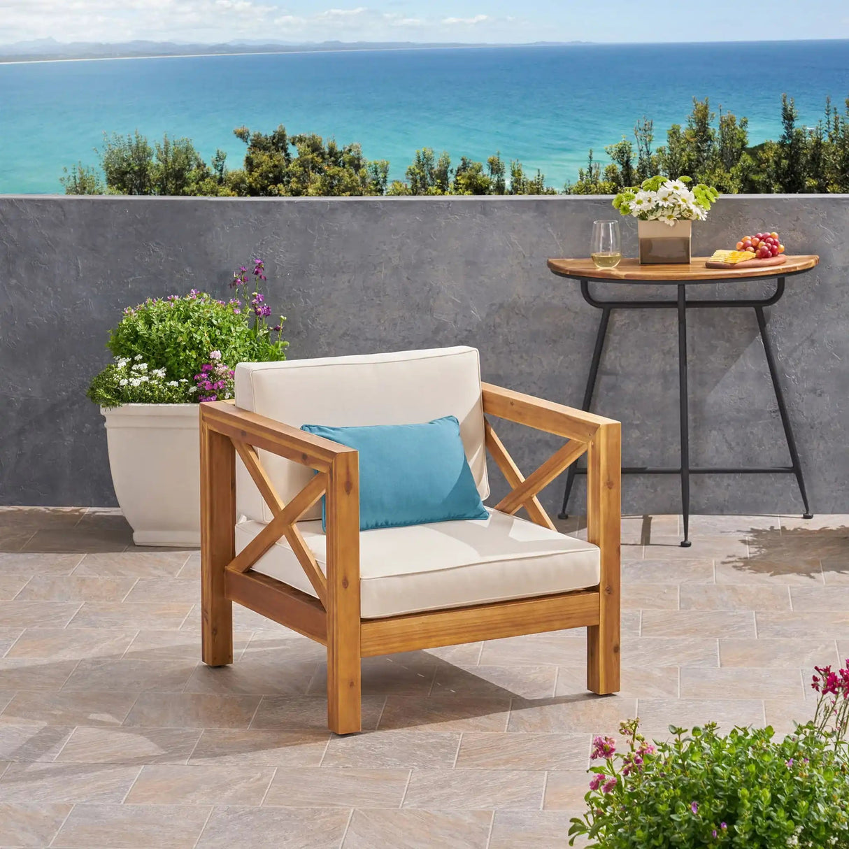 Brava - Mid - Century Modern Club Chair With Water Resistant Cushions - Best Buy Furniture
