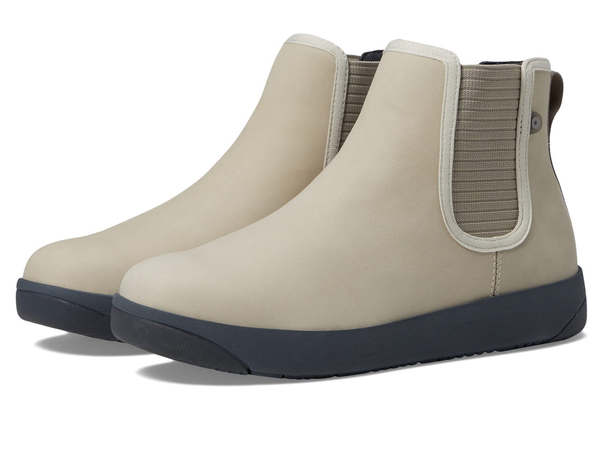 BOGS Kicker Chelsea Leather Boots Oatmeal