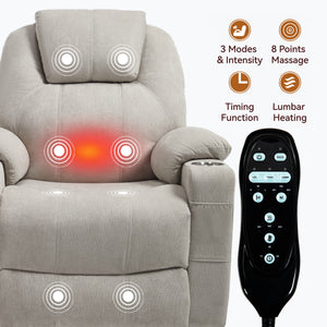 Premium Power Lift Recliner Chair with Massage Functionality