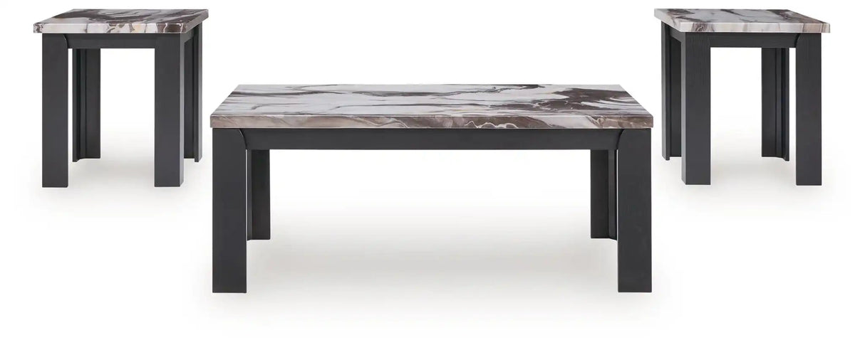 Jazmore - Occasional Table Set (Set of 3) - Dark Brown - Best Buy Furniture