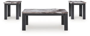 Jazmore - Occasional Table Set (Set of 3) - Dark Brown - Best Buy Furniture