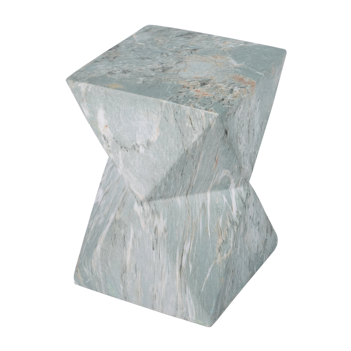 Modern Geometric Hourglass Accent Table