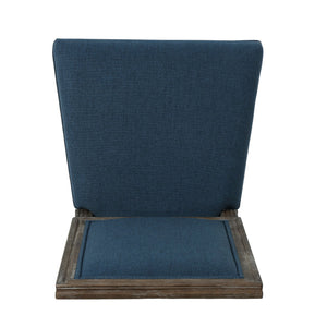 Traditional Style Dining Chair Set With Fabric Upholstery