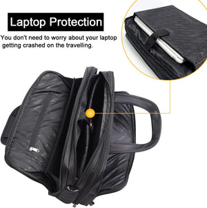 Men’s Canvas Laptop Tote Bag 17 19 Inch Business Work Briefcase