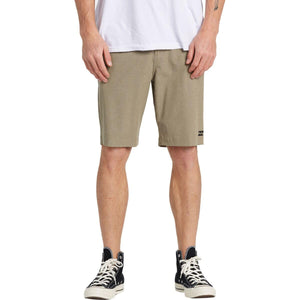 Billabong Mens Crossfire Mid Hybrid Shorts - Khaki