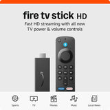 Amazon Fire TV Stick HD (newest model), free and live TV, Alexa Voice Remote