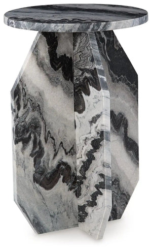 Wrenlane - Accent Table - Black / White / Taupe - Best Buy Furniture