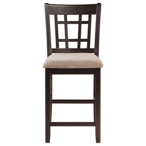 Lattice Back Counter Height Stools (Set of 2)