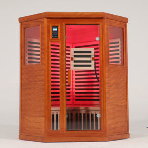 Two Persons Far Infrared Corner Sauna Room - Low EMF