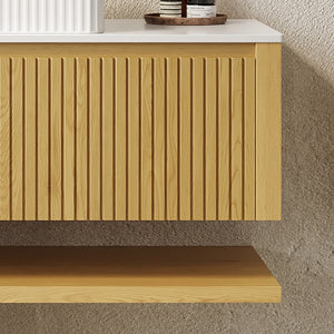Hizon 48" Wall-Mounted Corolla Bathroom Vanity