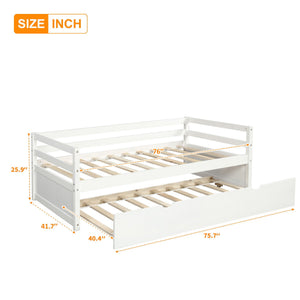 Twin Daybed With Trundle Frame Set