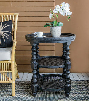Round 3 Tiered Side Tabel, End Tabel For Lving Room Bedroom Entryway