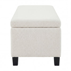 Upholstered Storage Ottoman Bench