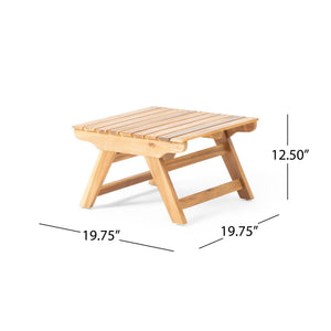 Sedona Outdoor Side Table With Open Slat Design