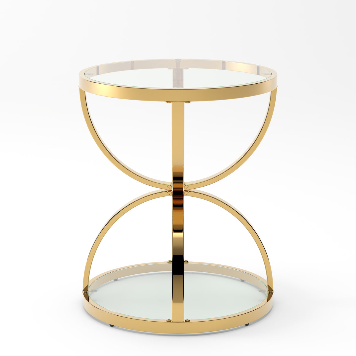 19.69'' Modern Glass Side Table