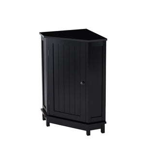Bathroom Cabinet Triangle Corner Storage Cabinet With Adjustable Shelf Modern Style