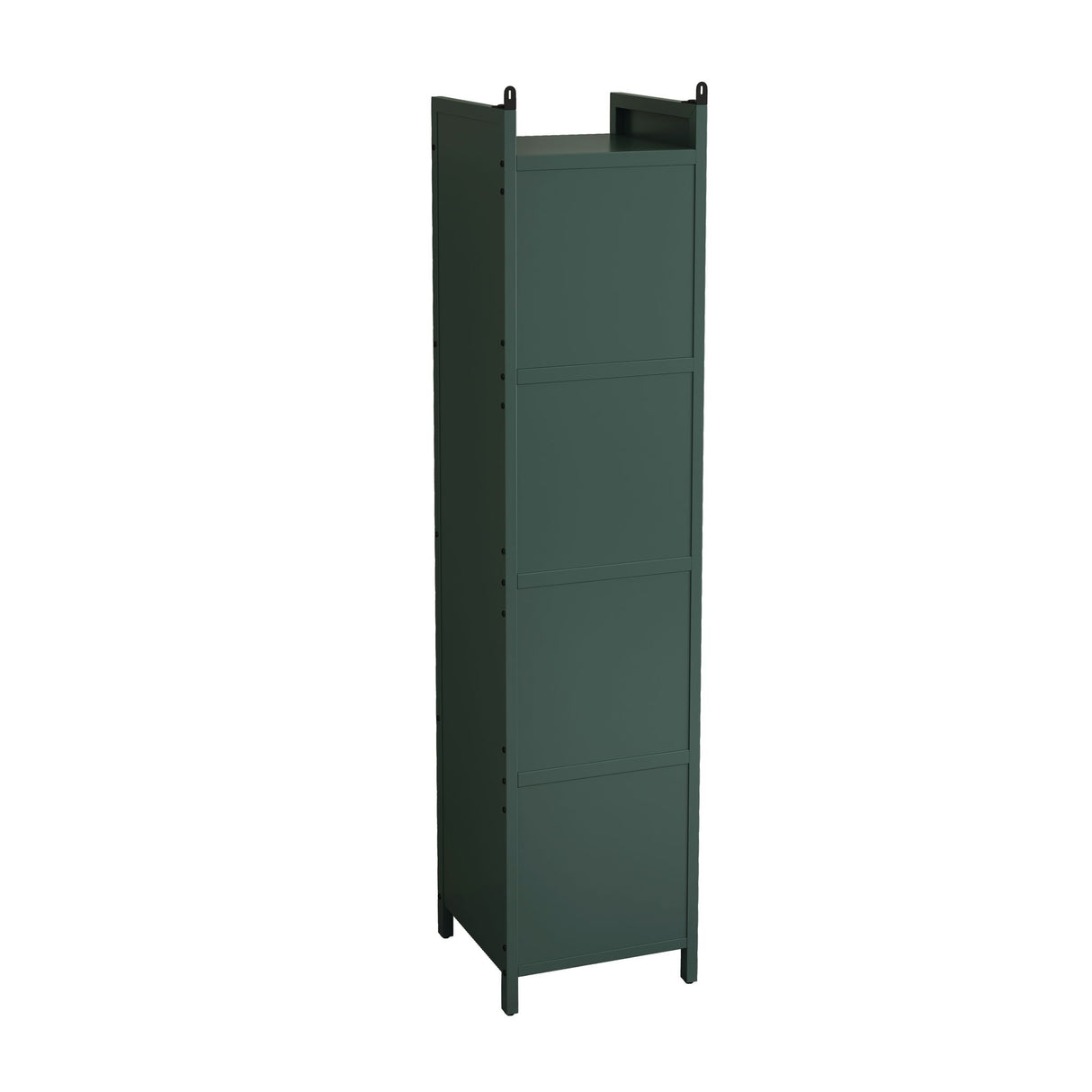Glass Door Cabinet With Tier Storage