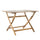 Blissique - Outdoor Foldable Wood Dining Table With Slat Design - Best Buy Furniture