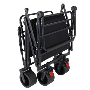 2-in-1 Multifunctional Folding Wagon Cart and Convertible Beach Chair