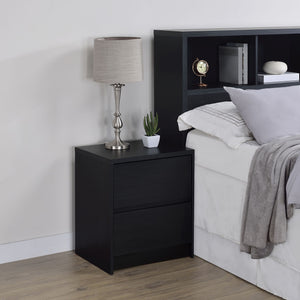 Geary - 2 Drawer Nightstand With LED Lights And USB Charging Ports